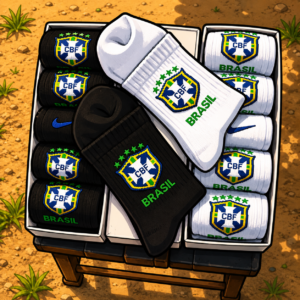 BLACK&WHITE FIFA WORD CUP 2026 CBF MID CREW SOCKS